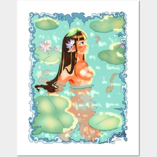 koi girl Posters and Art